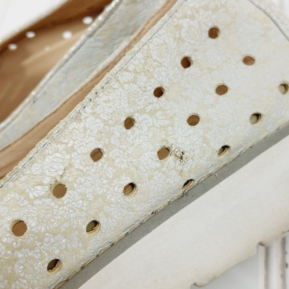 Johnston & Murphy Gray Laser Cut Leather Elastic Gore Loafers Sneakers E966 - Picture 12 of 14